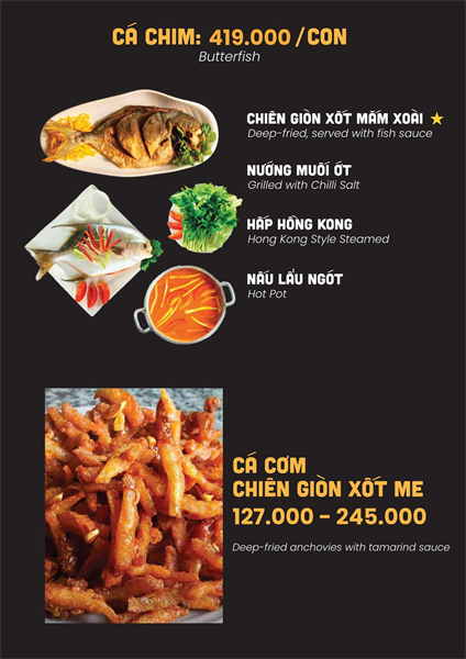 The Menu of Vuong Tron Seafood & Claypot Rice Restaurant16